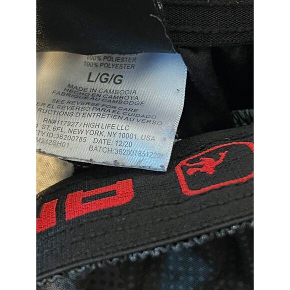 AND1 Black Red Basketball Shorts Mens L - Picture 4 of 4